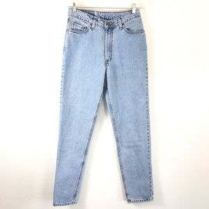 Vintage Levis 512 Light Wash Slim Fit Hi Waisted Jeans USA Made
